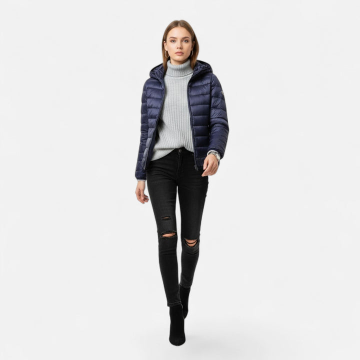 Adrienne | Women’s Lightweight Hooded Down Puffer Jacket