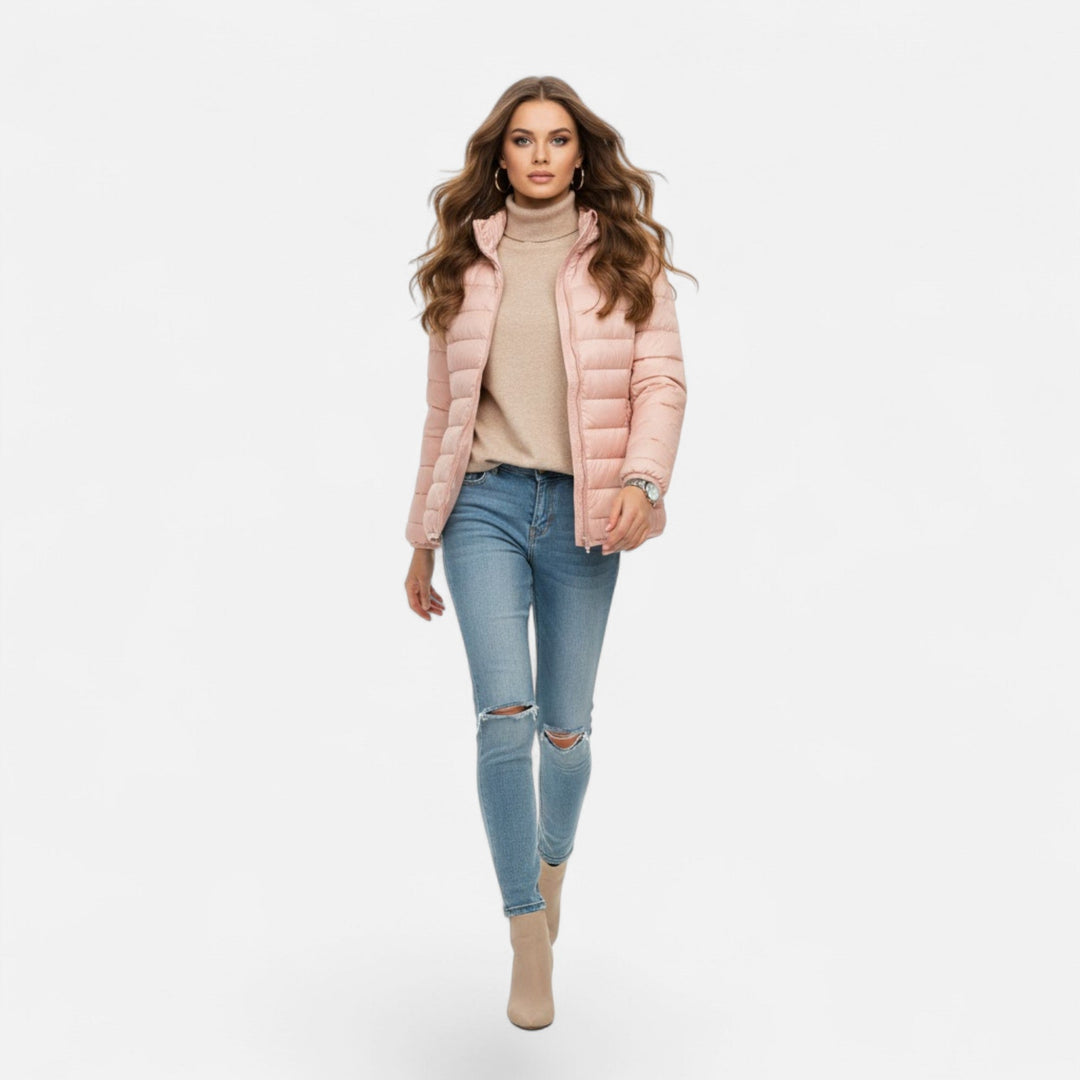 Adrienne | Women’s Lightweight Hooded Down Puffer Jacket