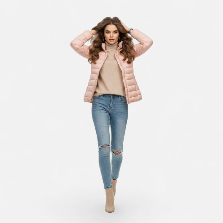 Adrienne | Women’s Lightweight Hooded Down Puffer Jacket