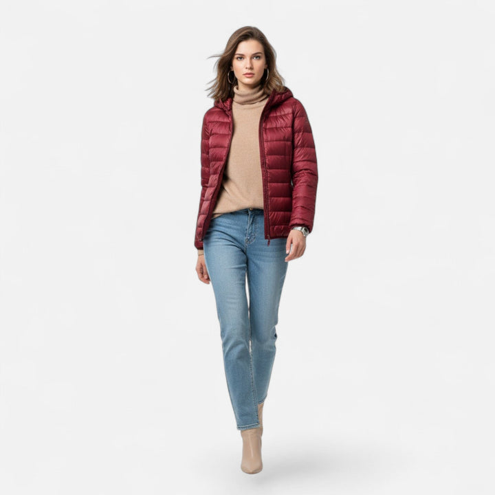 Adrienne | Women’s Lightweight Hooded Down Puffer Jacket