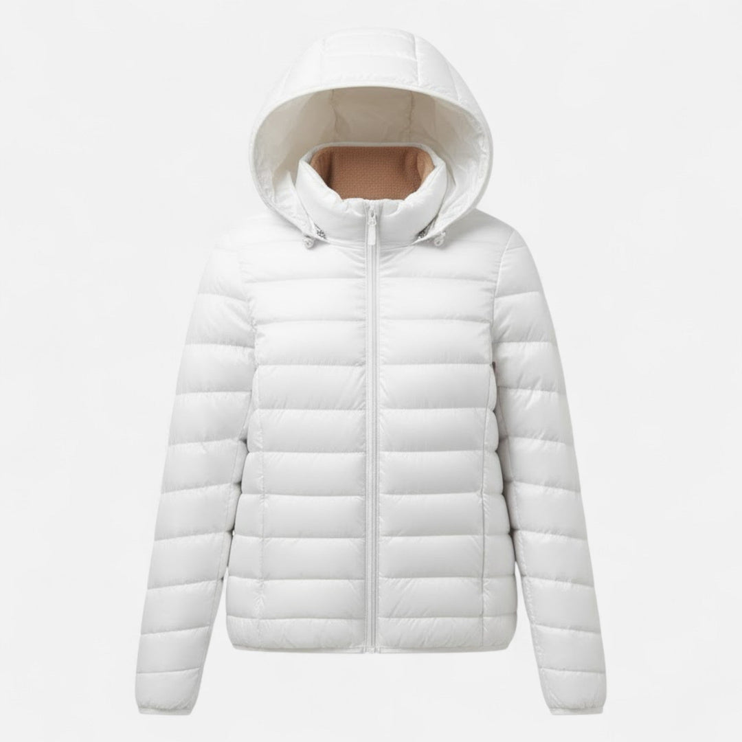 Adrienne | Women’s Lightweight Hooded Down Puffer Jacket