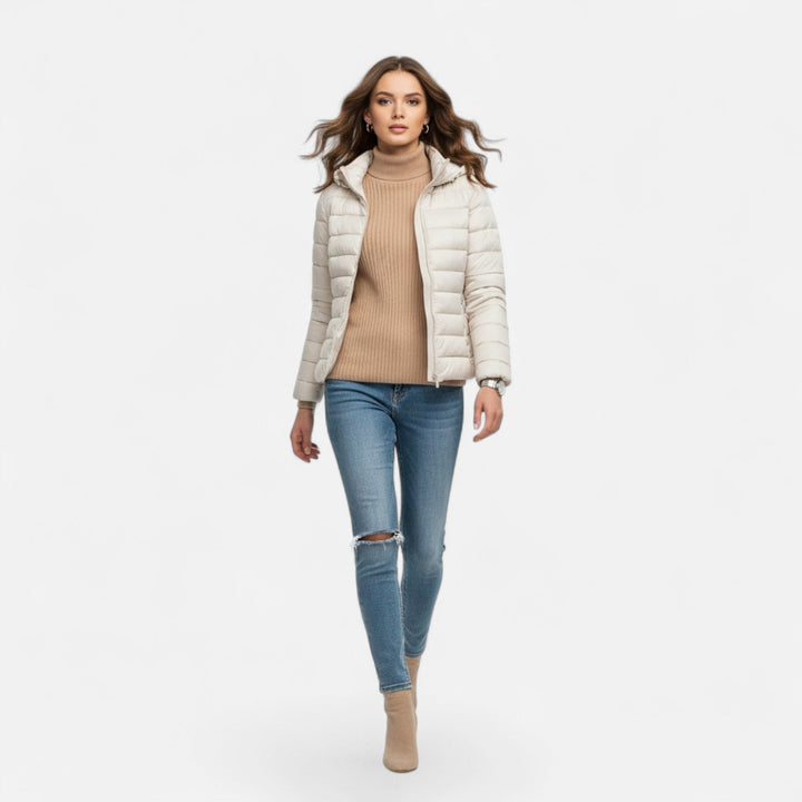 Adrienne | Women’s Lightweight Hooded Down Puffer Jacket