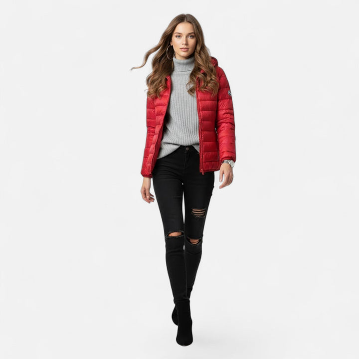 Adrienne | Women’s Lightweight Hooded Down Puffer Jacket