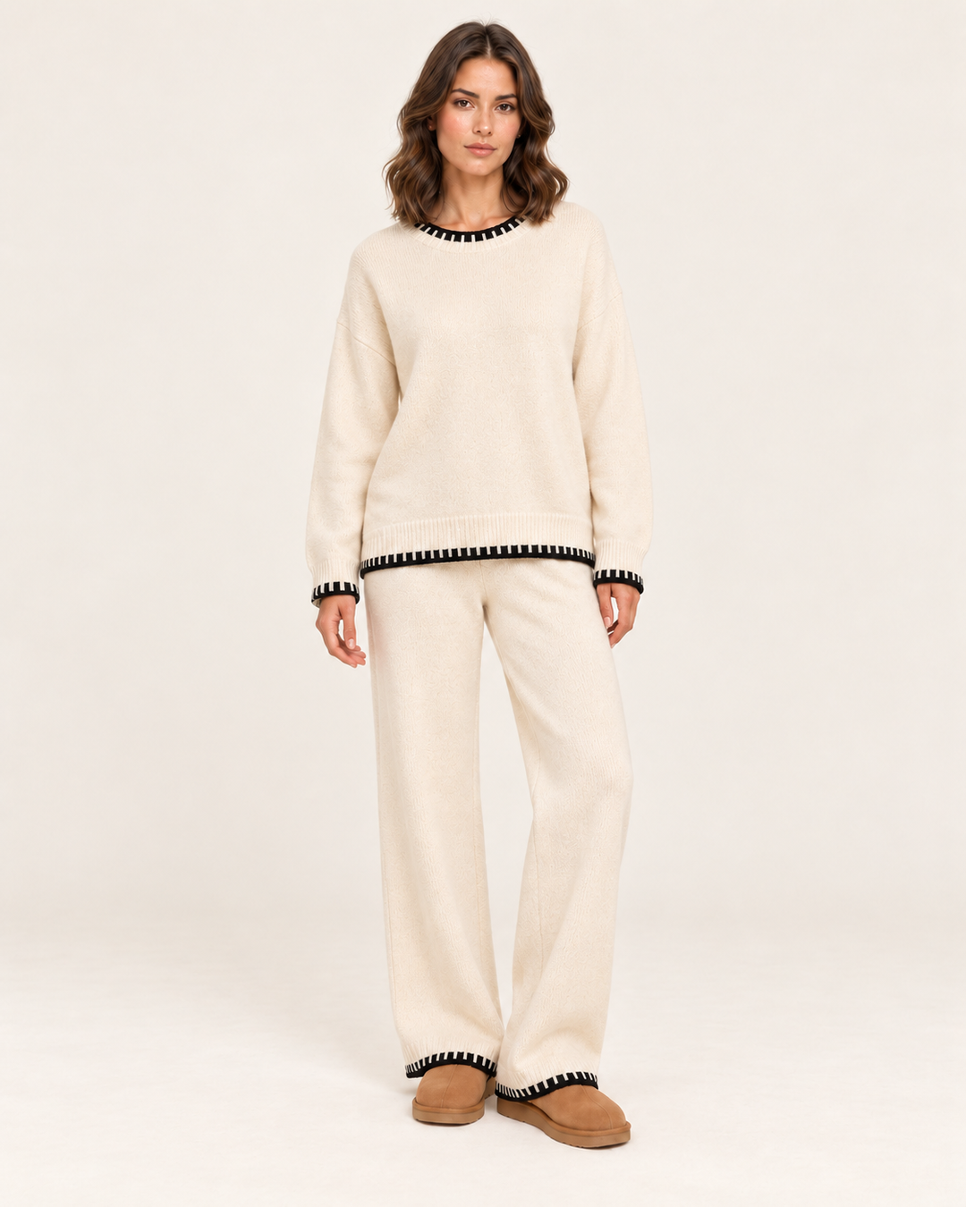 Tatum | Women’s Oversized Crew Neck Sweater Pants Set