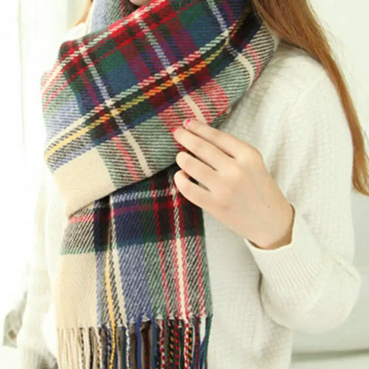 Harlow | Women’s Plaid Winter Scarf