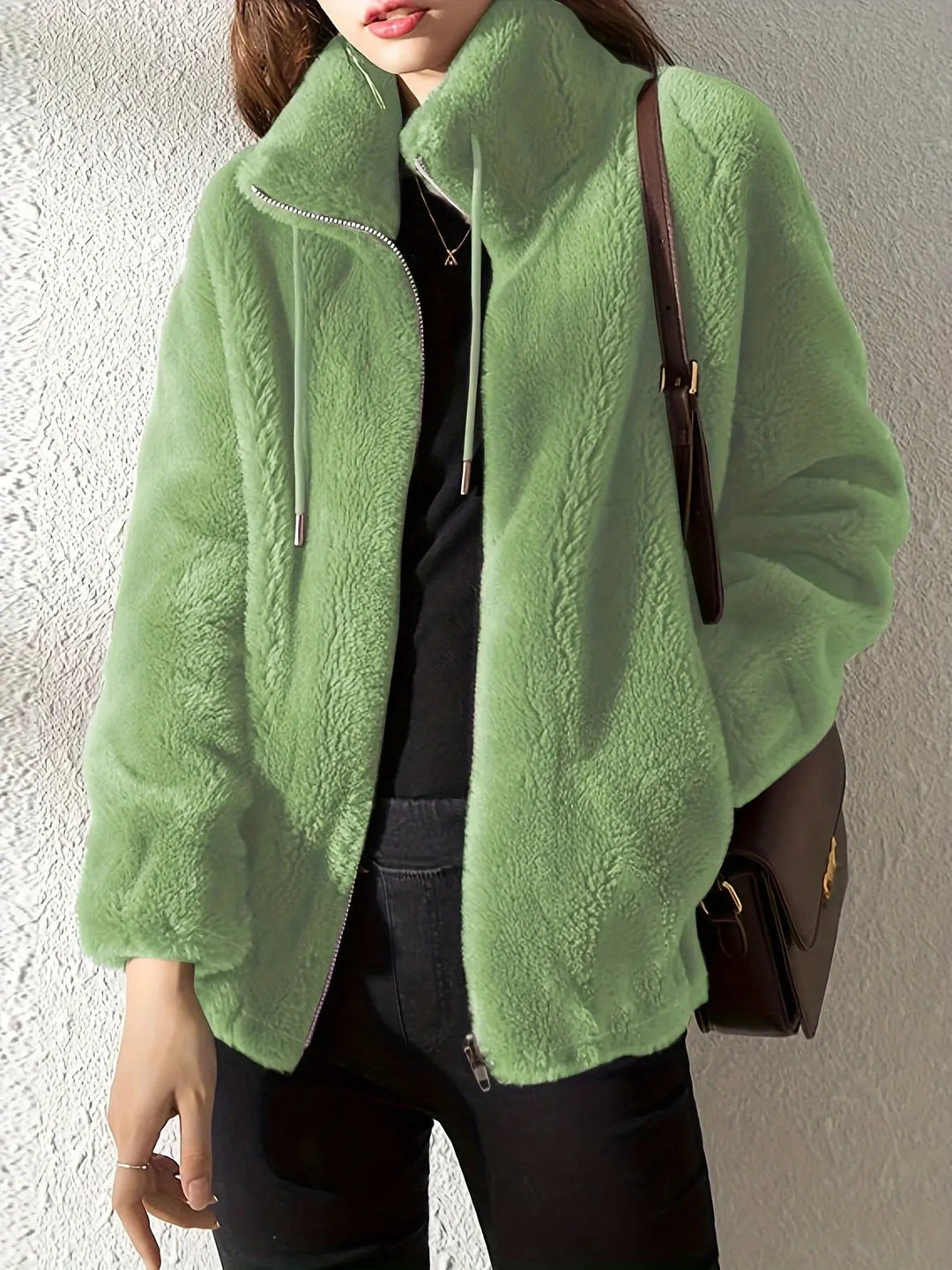 Bettina | Women’s Fuzzy Teddy Fleece Jacket