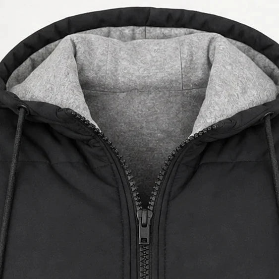 Courtney | Women’s Long Quilted Hooded Winter Jacket