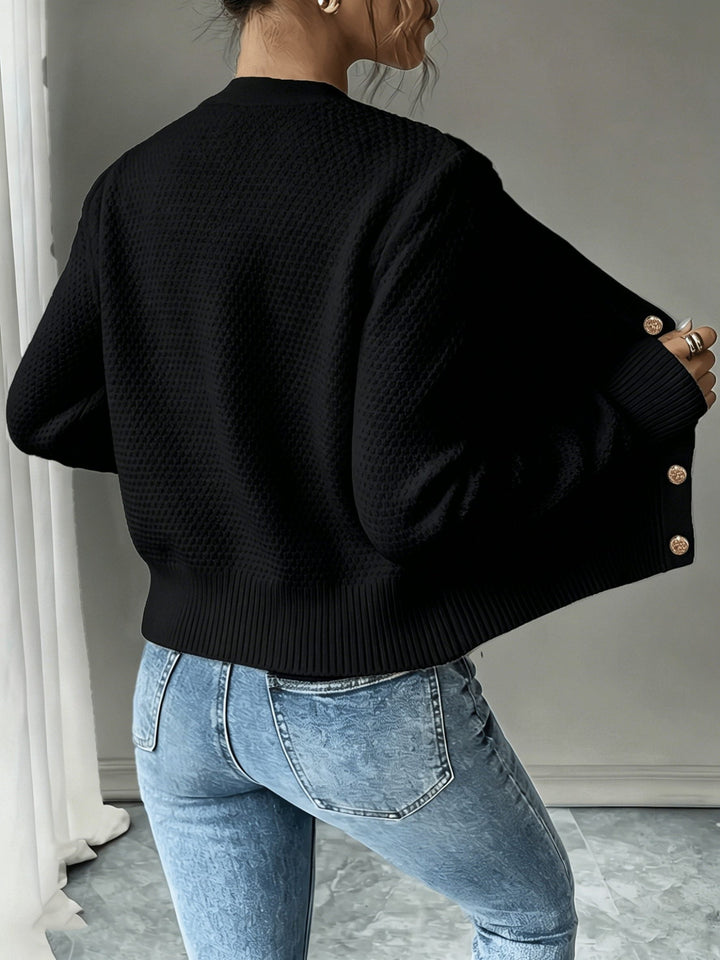 Harmony | Women’s Cropped Cable Knit Cardigan Sweater