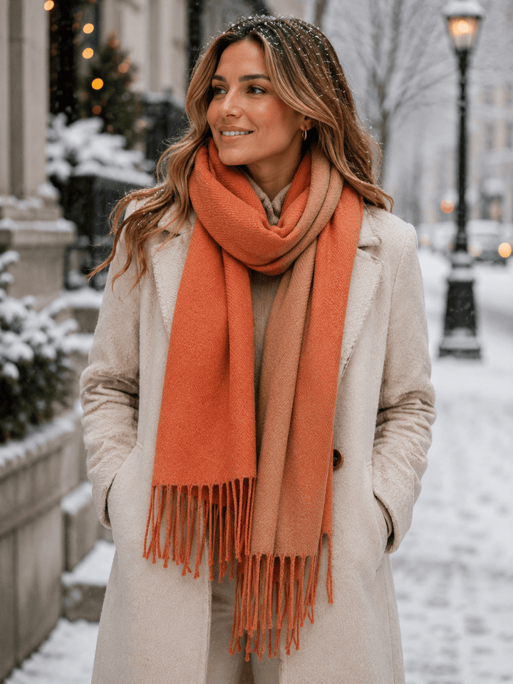 Callie | Women’s Oversized Double-Sided Fringe Scarf