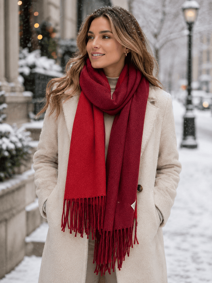 Callie | Women’s Oversized Double-Sided Fringe Scarf