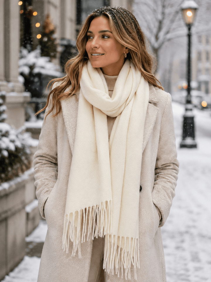 Callie | Women’s Oversized Double-Sided Fringe Scarf
