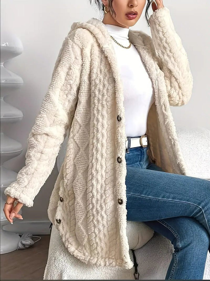 Erin | Women's Oversized Fleece Hooded Cardigan