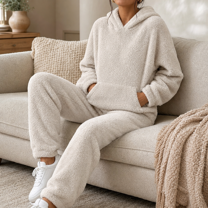 Kimberly | Women’s Plush Fleece Hooded Jogger Pants Set