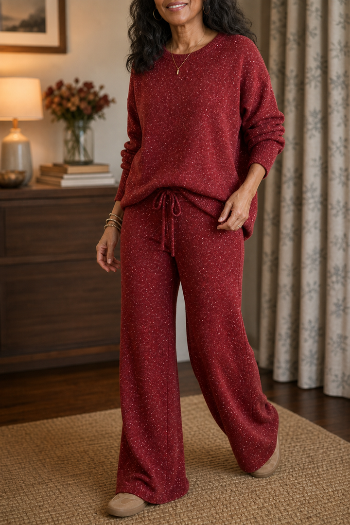 Noelia | Women’s Sparkle Sweater Pants Set