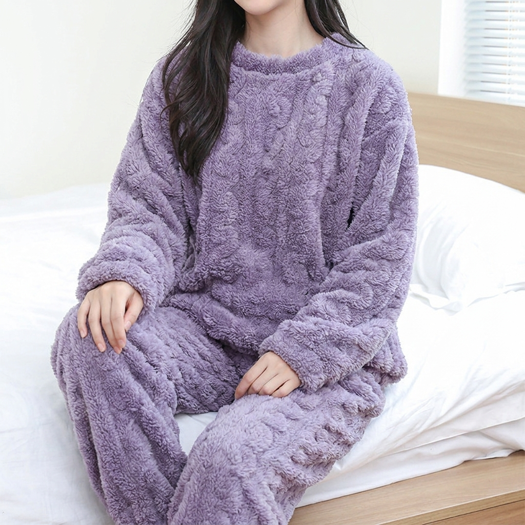 Blakely | Women’s Fleece Loungewear Set Pajamas