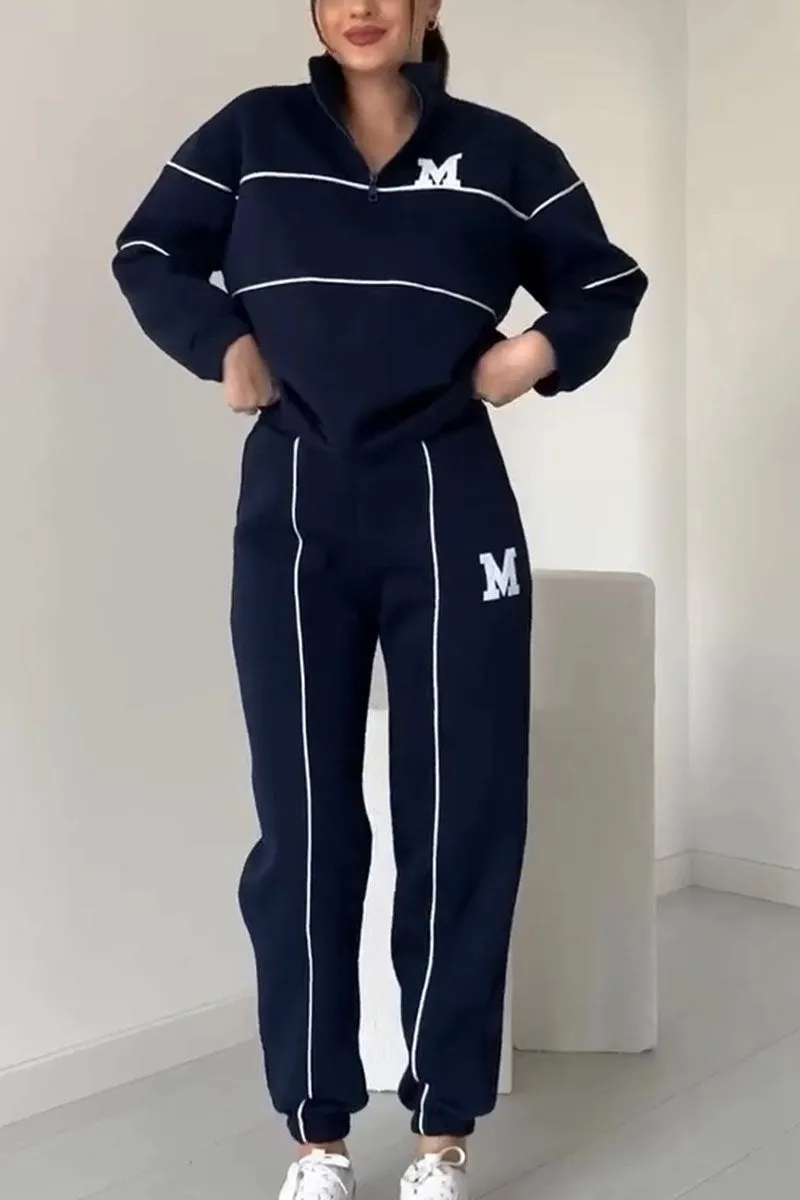 Aubrey | Women’s Half Zip Sweatshirt and Jogger Pants Sweat Set