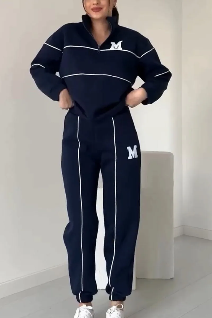 Aubrey | Women’s Half Zip Sweatshirt and Jogger Pants Sweat Set