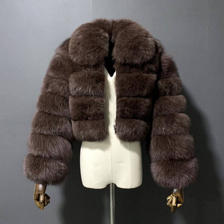 Octavia | Women’s Cropped Faux Fur Jacket