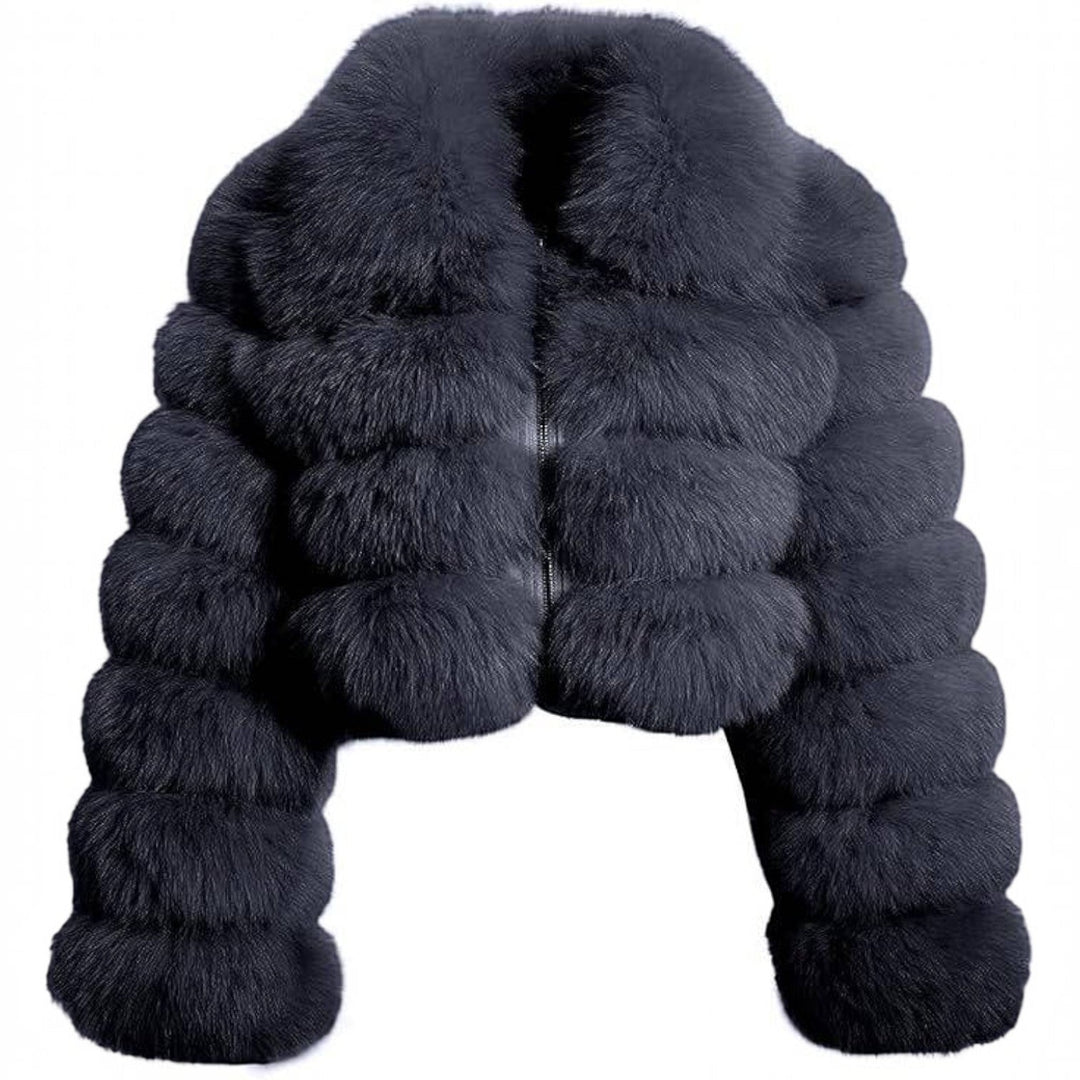 Octavia | Women’s Cropped Faux Fur Jacket