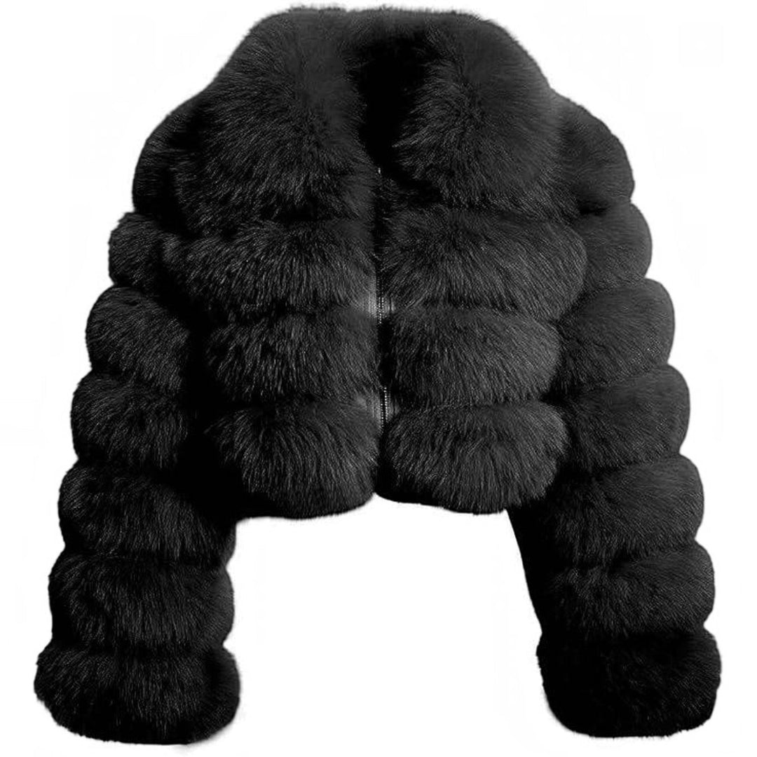 Octavia | Women’s Cropped Faux Fur Jacket