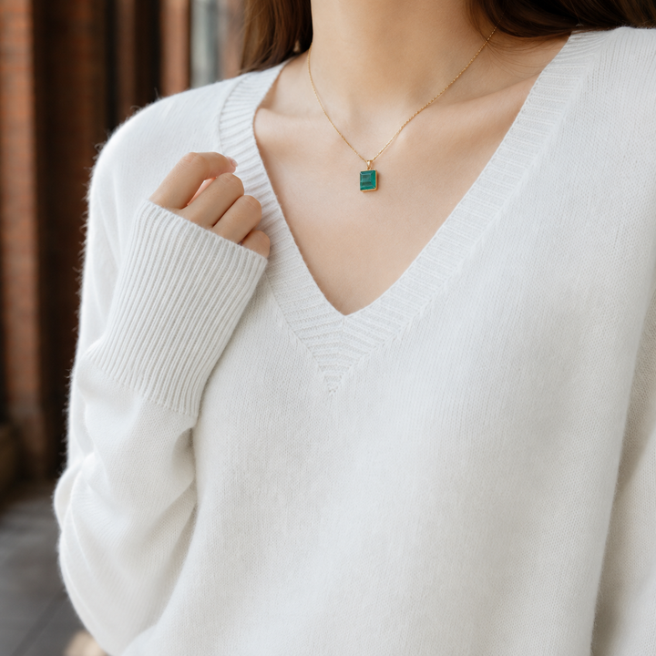 Madeline | Women’s Fitted V Neck Knit Sweater