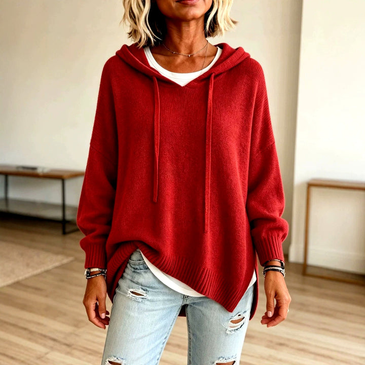 Greta | Women’s Oversized Knit Hoodie Sweater