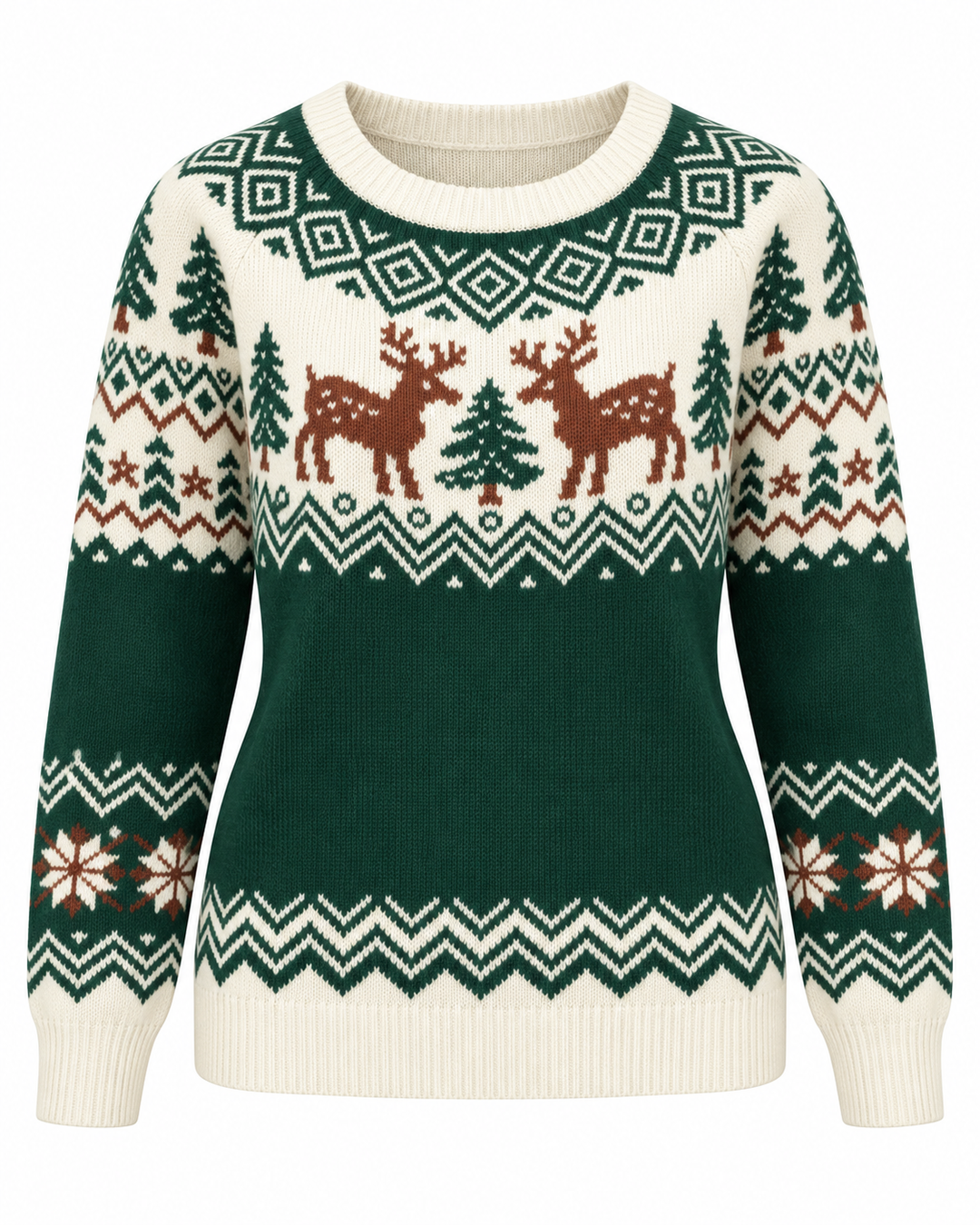 Lorraine | Women’s Reindeer Fair Isle Christmas Sweater