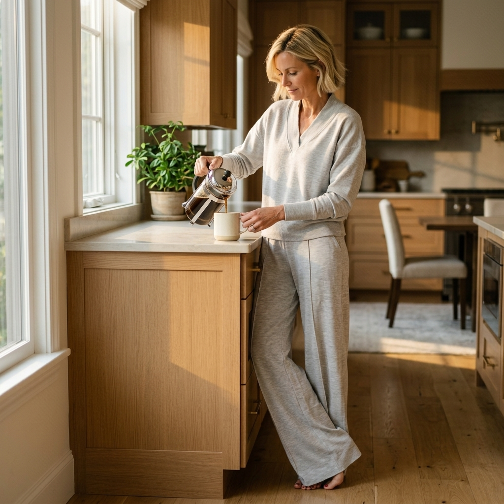 Rosalyn | Women’s V Neck Knit Sweater and Pants Set
