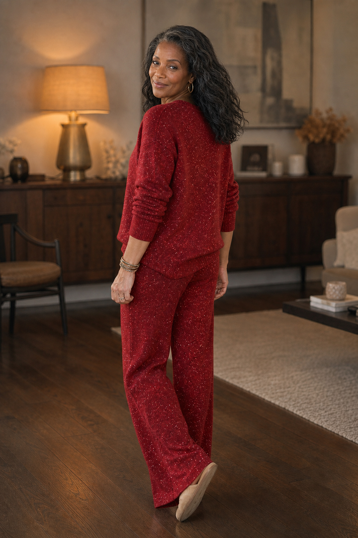 Noelia | Women’s Sparkle Sweater Pants Set
