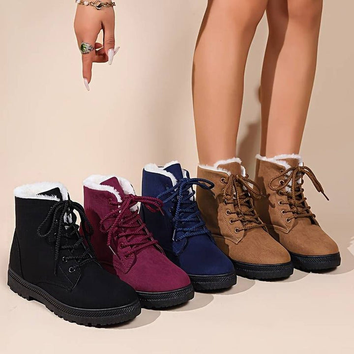 Lucia | Women's Fleece Lined Lace Up Ankle Boots