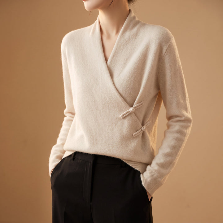 Whitney | Women’s Merino Wool Wrap Sweater