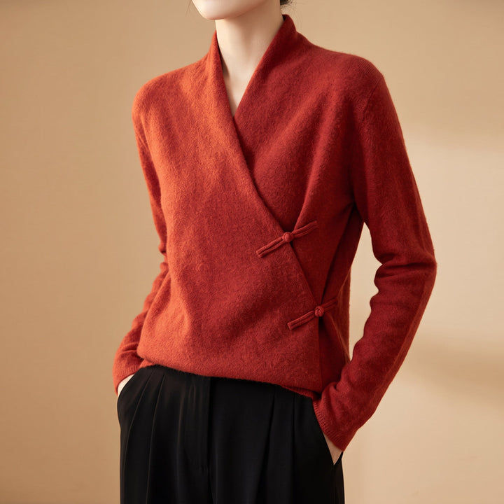 Whitney | Women’s Merino Wool Wrap Sweater