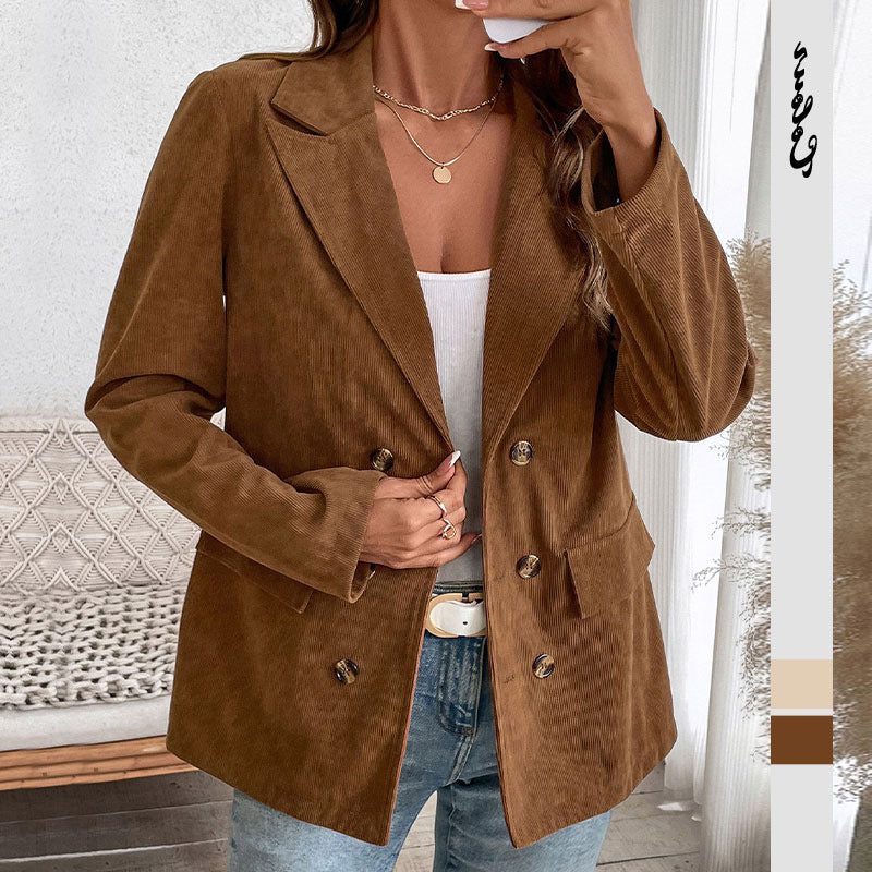Maialen | Women's Double Breasted Oversized Blazer Jacket