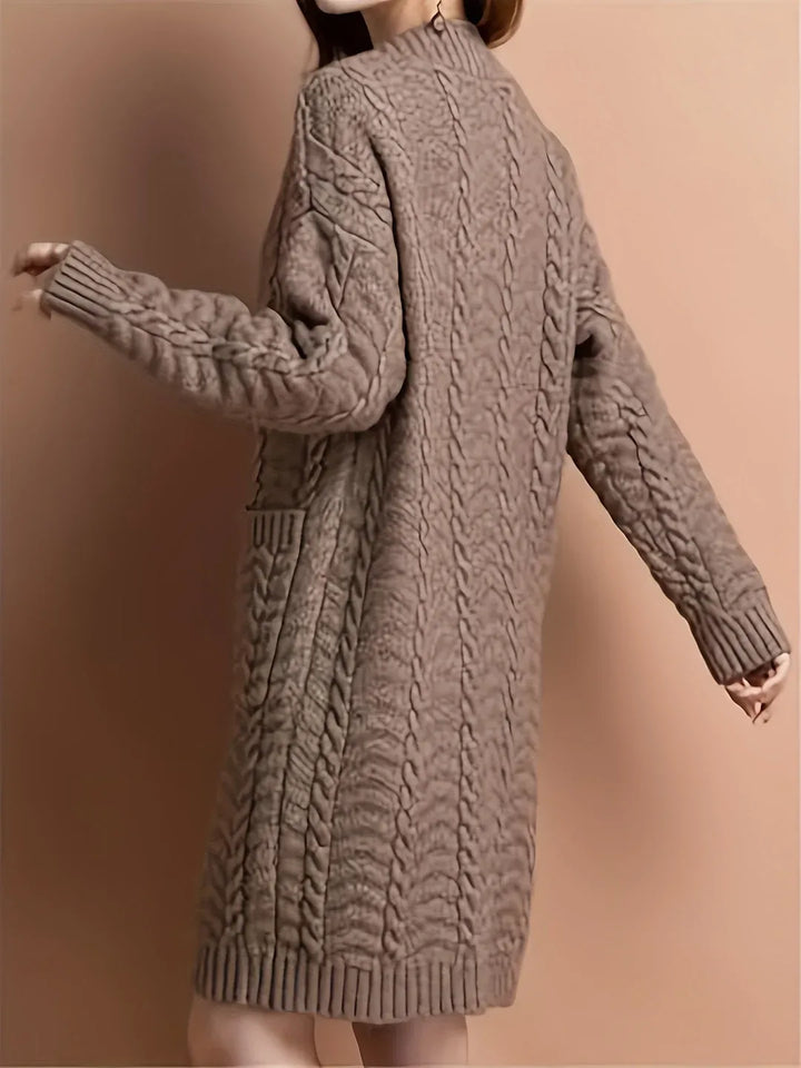 Alba | Women’s Long Cable Knit Cardigan
