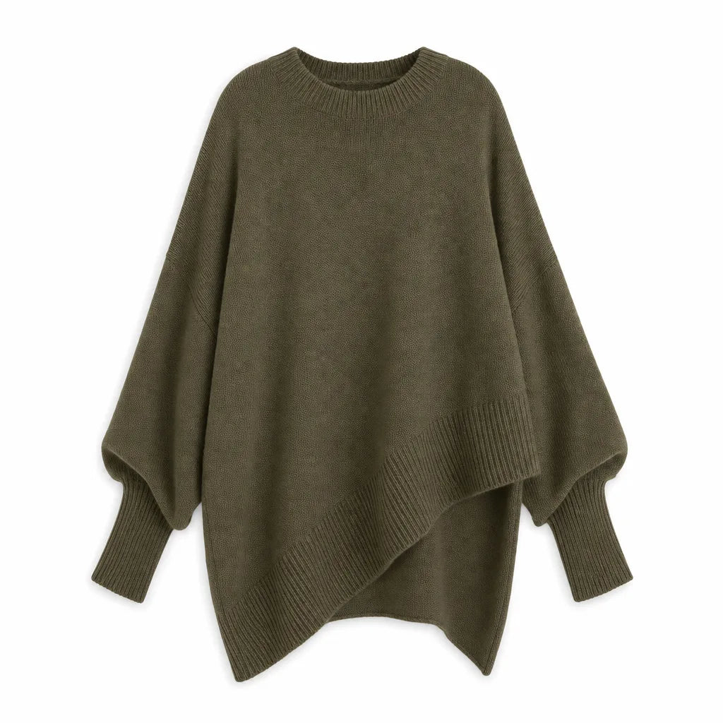 Rhiannon | Women’s Oversized Crew Neck Knit Sweater