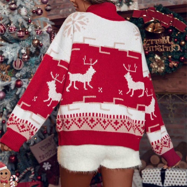 Carol | Women’s Fair Isle Christmas Turtleneck Sweater