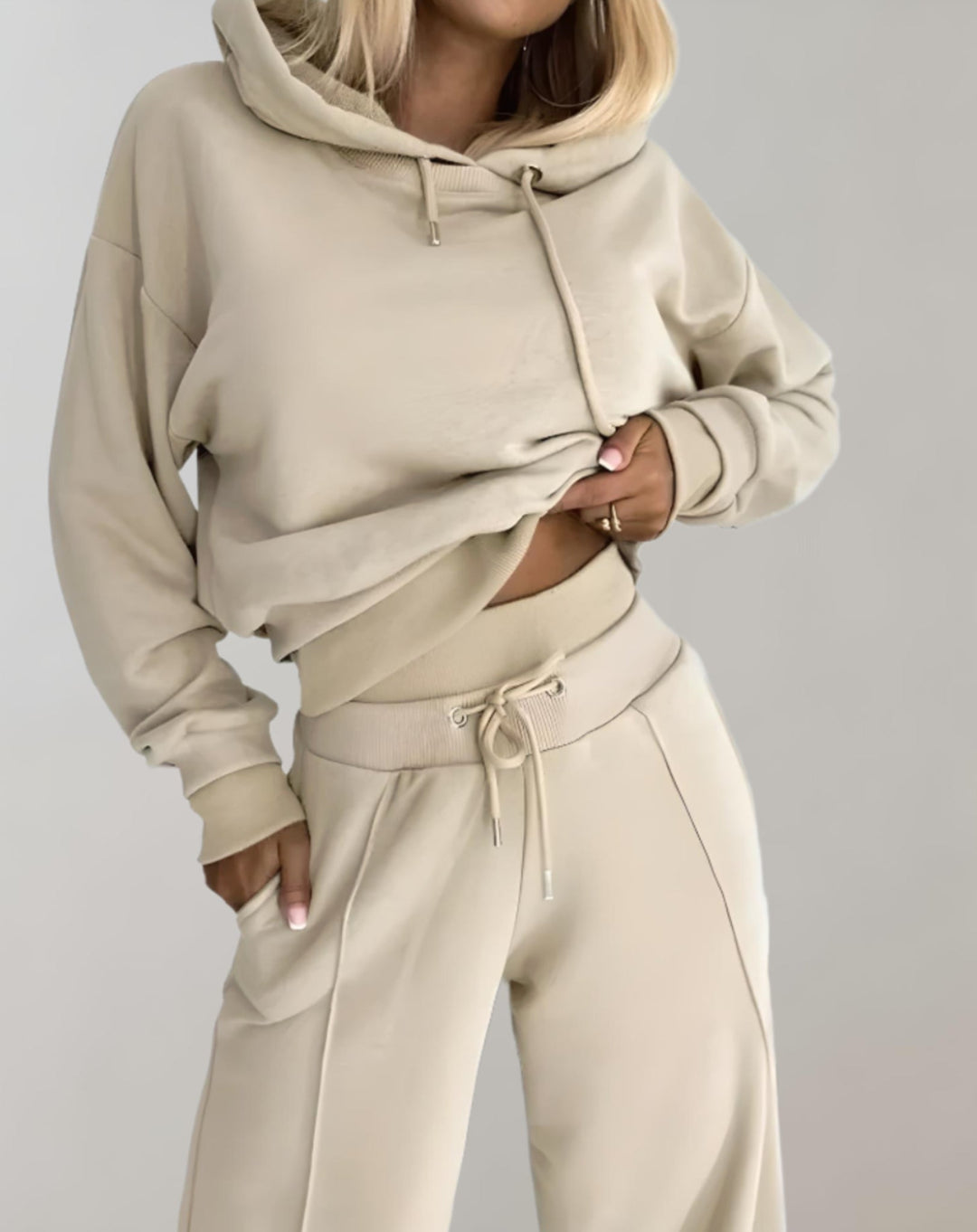Sasha | Women’s Hoodie Wide Leg Sweatpants Set