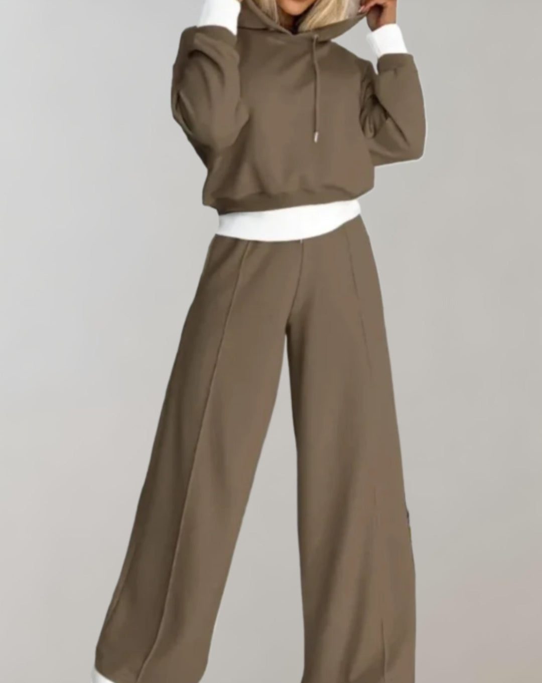 Sasha | Women’s Hoodie Wide Leg Sweatpants Set