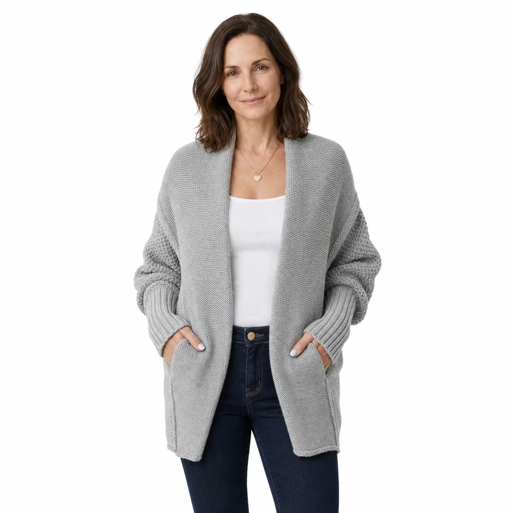 Fenella | Women’s Oversized Shawl Collar Knit Cardigan