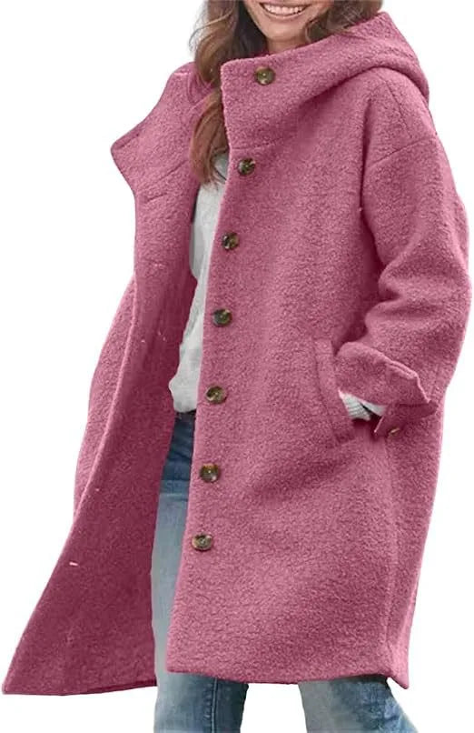 Hester | Women’s Long Hooded Teddy Coat