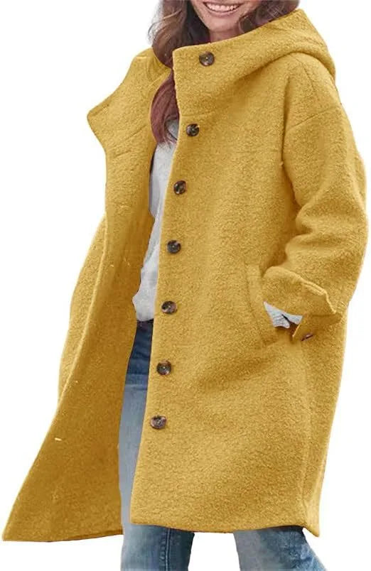 Hester | Women’s Long Hooded Teddy Coat