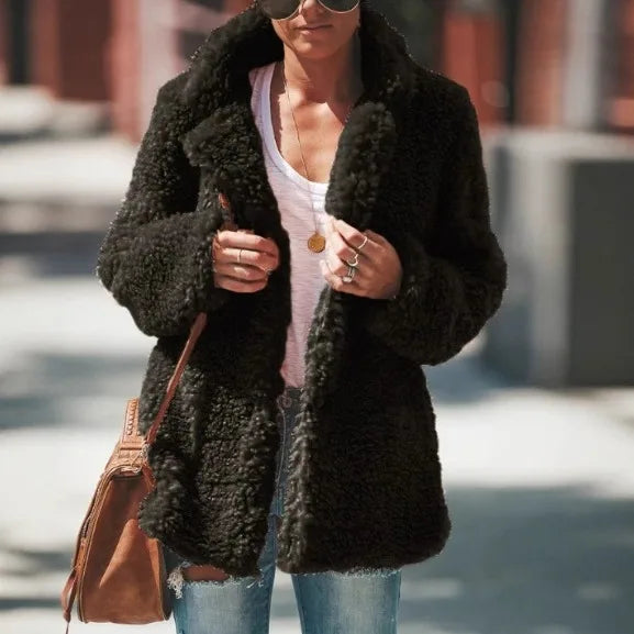 Posy | Women’s Fluffy Teddy Bear Jacket