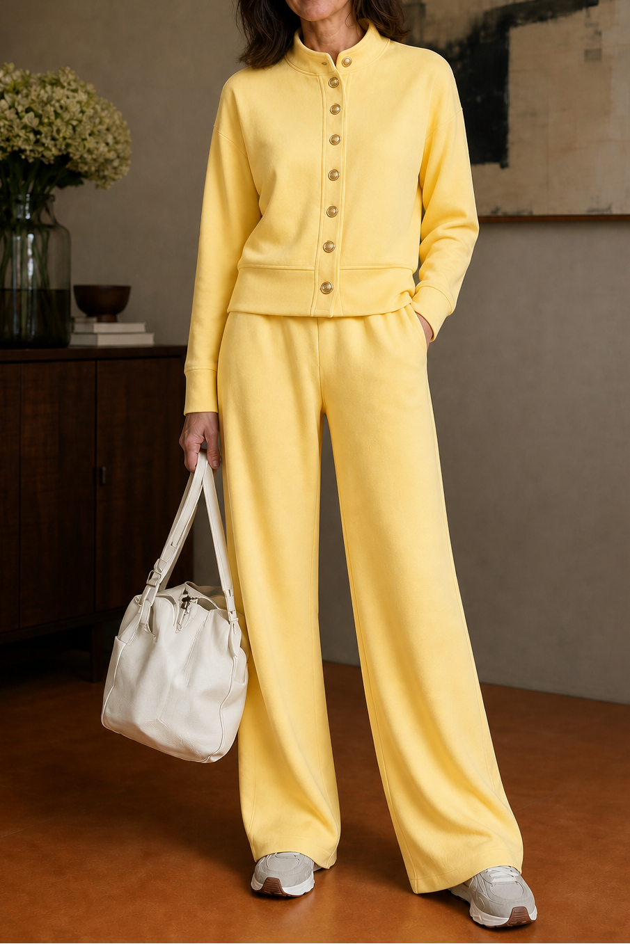 Perrine | Women’s Button Up Cardigan Lounge Set
