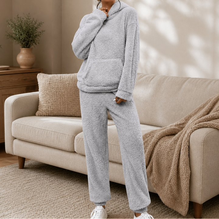 Kimberly | Women’s Plush Fleece Hooded Jogger Pants Set