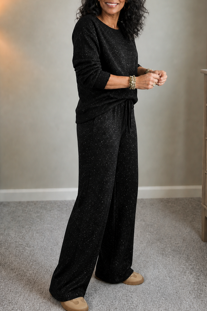 Noelia | Women’s Sparkle Sweater Pants Set