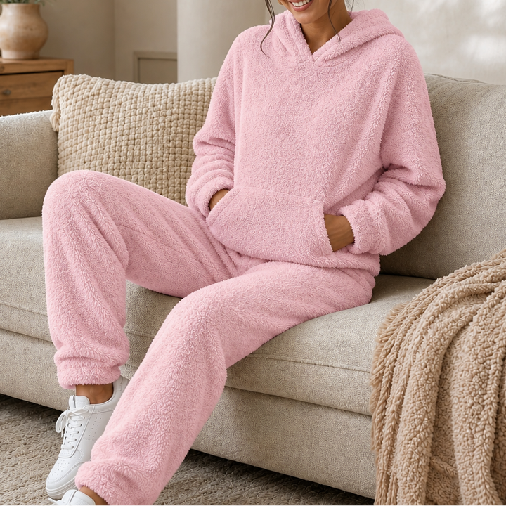 Kimberly | Women’s Plush Fleece Hooded Jogger Pants Set