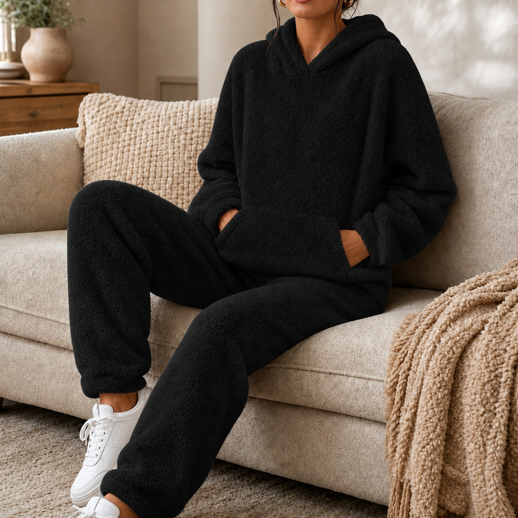 Kimberly | Women’s Plush Fleece Hooded Jogger Pants Set