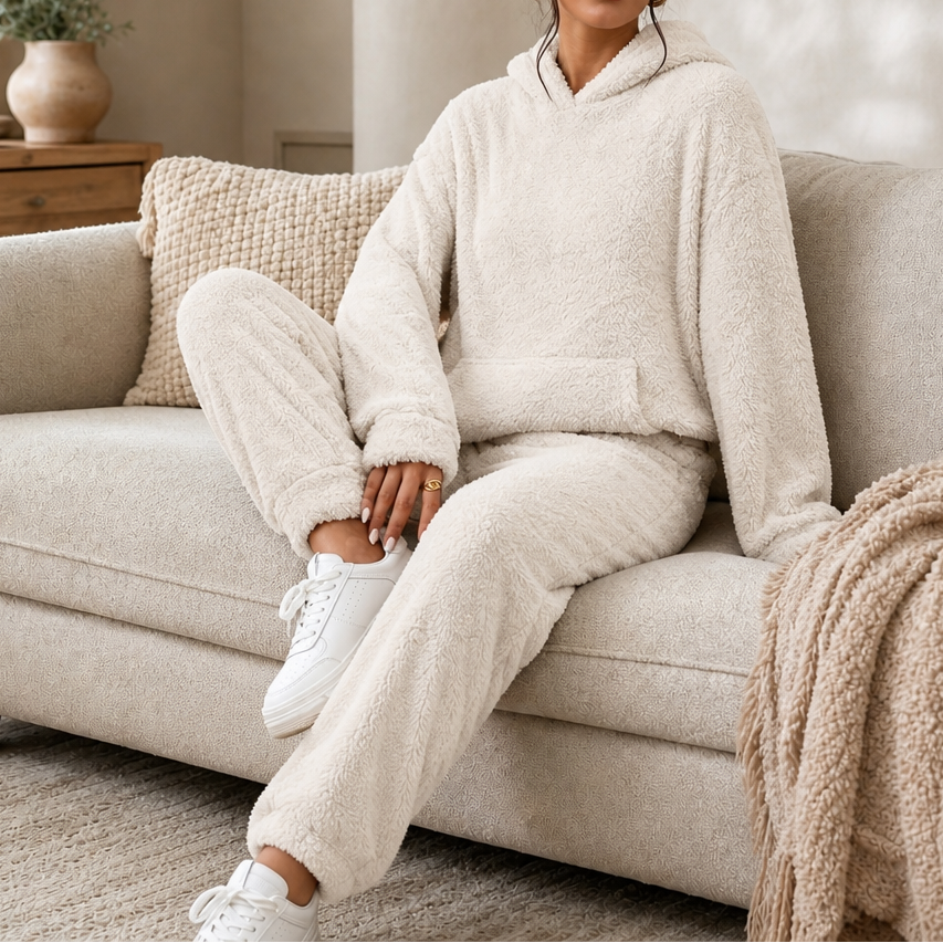 Kimberly | Women’s Plush Fleece Hooded Jogger Pants Set