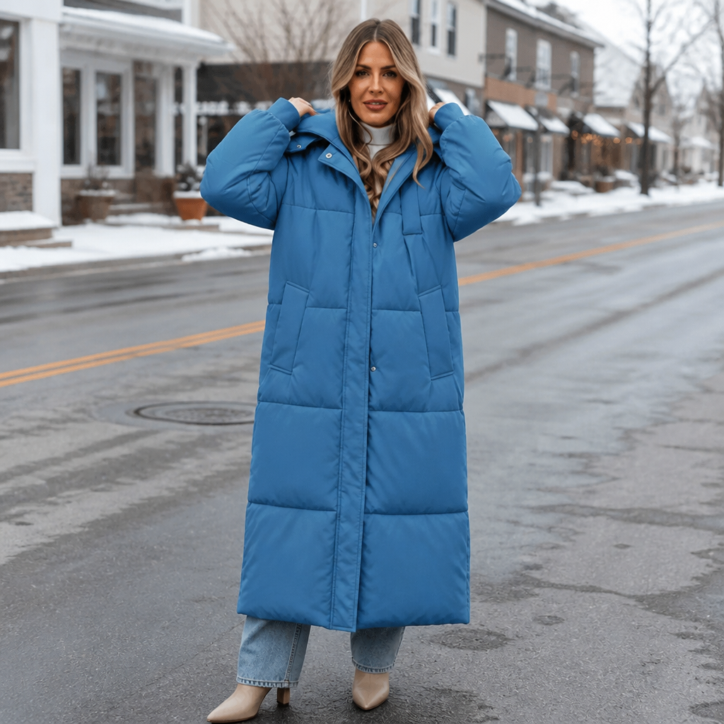 Brianna | Women’s Long Hooded Puffer Coat