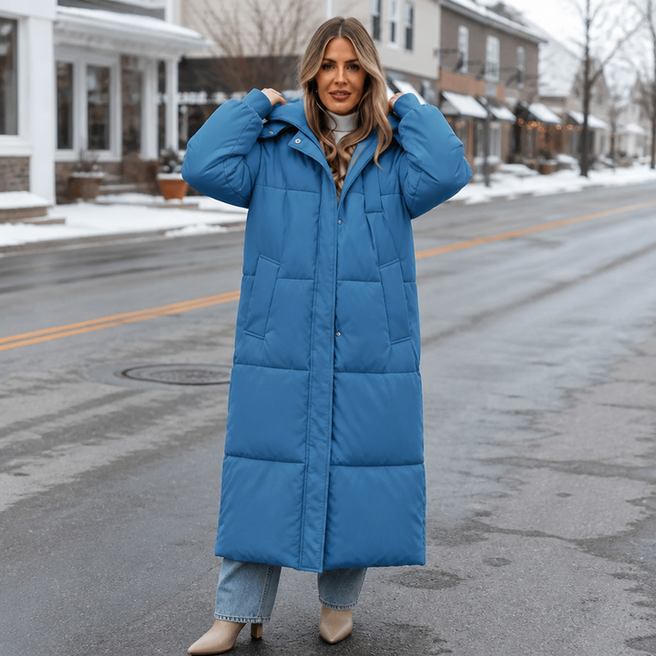 Brianna | Women’s Long Hooded Puffer Coat